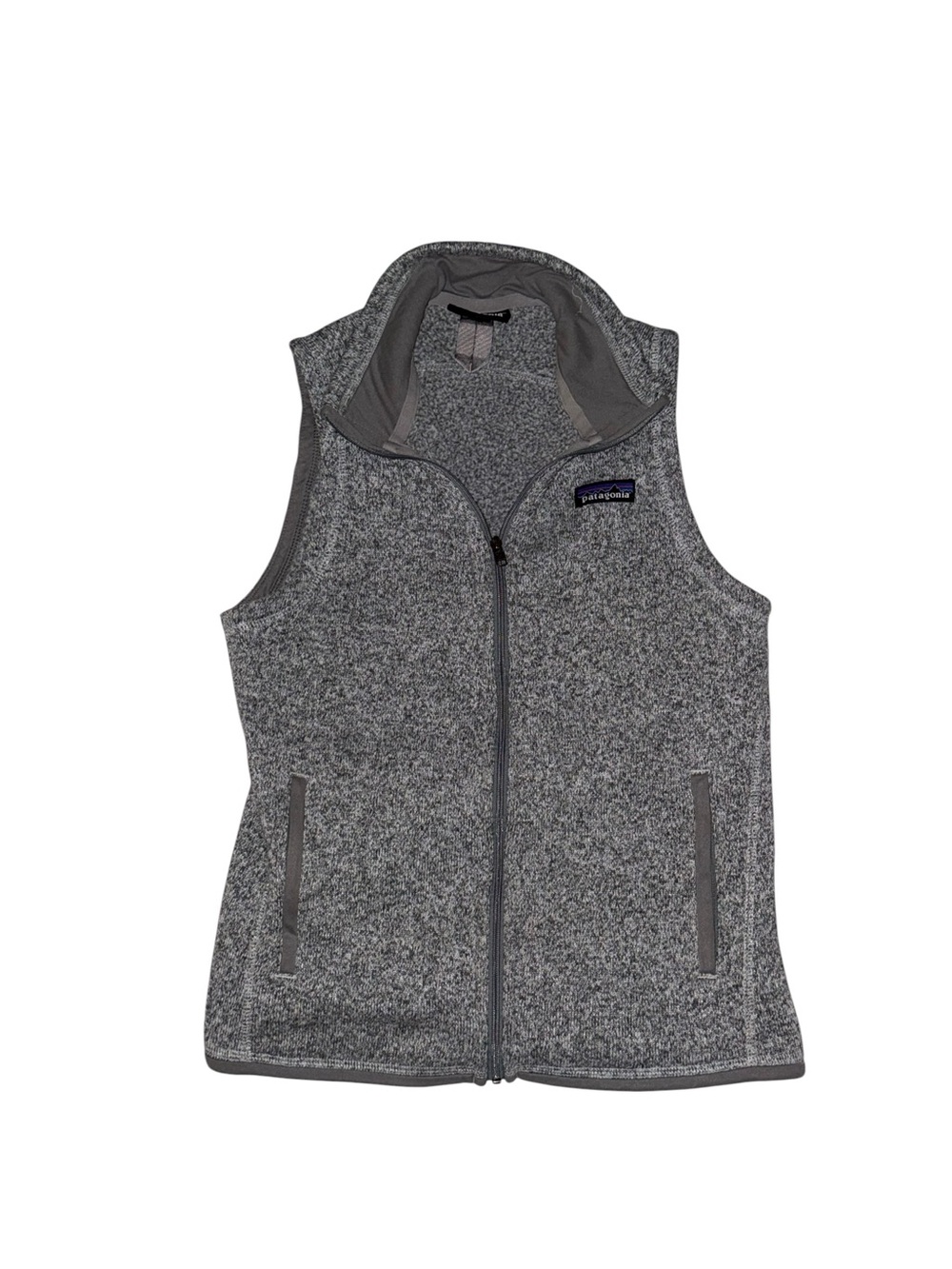 Patagonia Light Gray Heather Fleece Vest